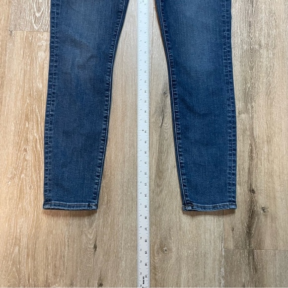 J Crew Women's Jeans Size 29 Toothpick Mid Rise Ankle Stretch Blue - Picture 10 of 16